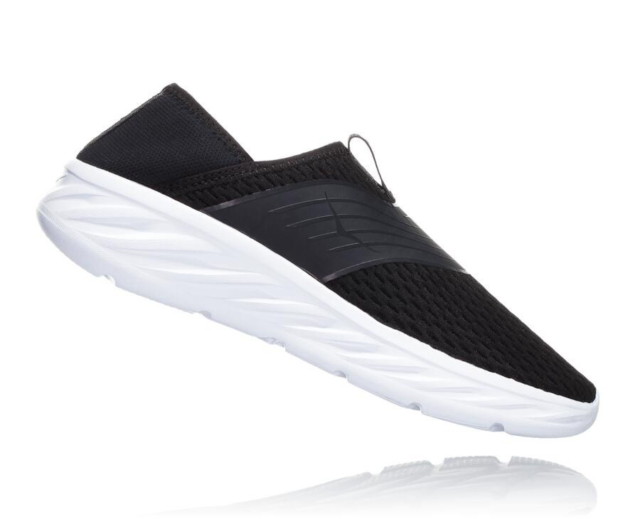 Hoka One One Sandale Damske Čierne/Biele - ORA Recovery - 34652-QWTG